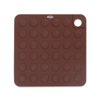 Apoio para Panelas Glacê 17cm em Silicone Chocolate Brinox