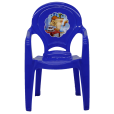 Cadeira Infantil Catty em Polipropileno Azul Adesivado